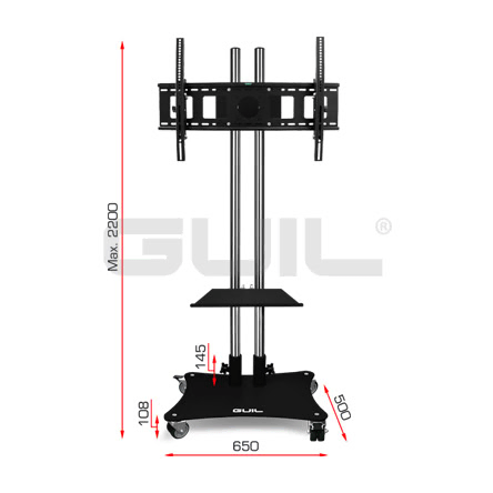 Guil PTR-08 mobilus 65 colių televizoriaus stovas