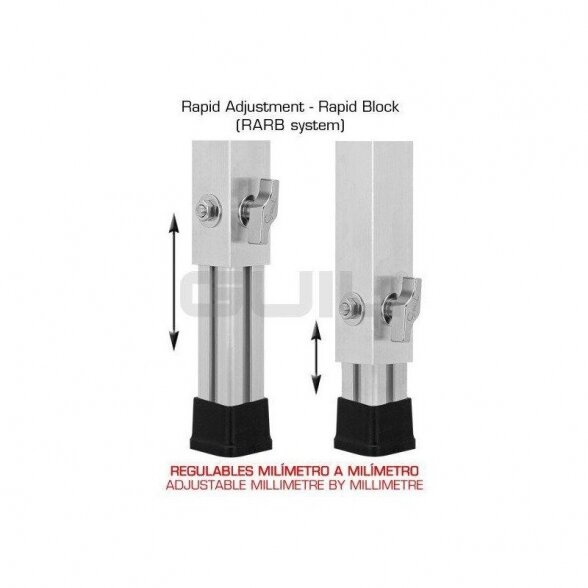 Guil PTA5-T/60-100 50mm Telescopic Leg 2