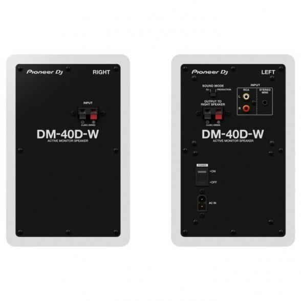 Pioneer DM-40D (Pair, White) 2