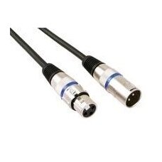 Profesionalus kabelis XLR 3pin kištukas - XLR 3pin lizdas 3m