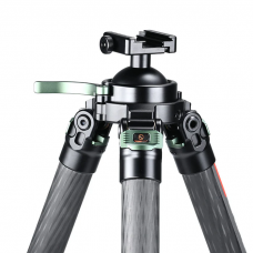 T3640CS-D Hunting Tripod for Shooting Rifle Stand Carbon Fiber,36mm,4 Sections,load 66lbs(30kgs),with Arca-Swiss Picatinny Adapter Clamp